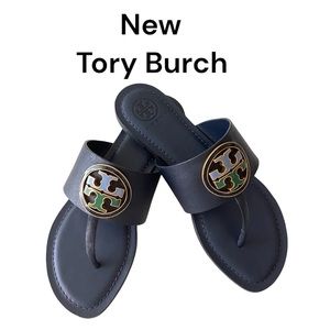 New-Tory Burch Benton Band Flat Sandals-Sz-6